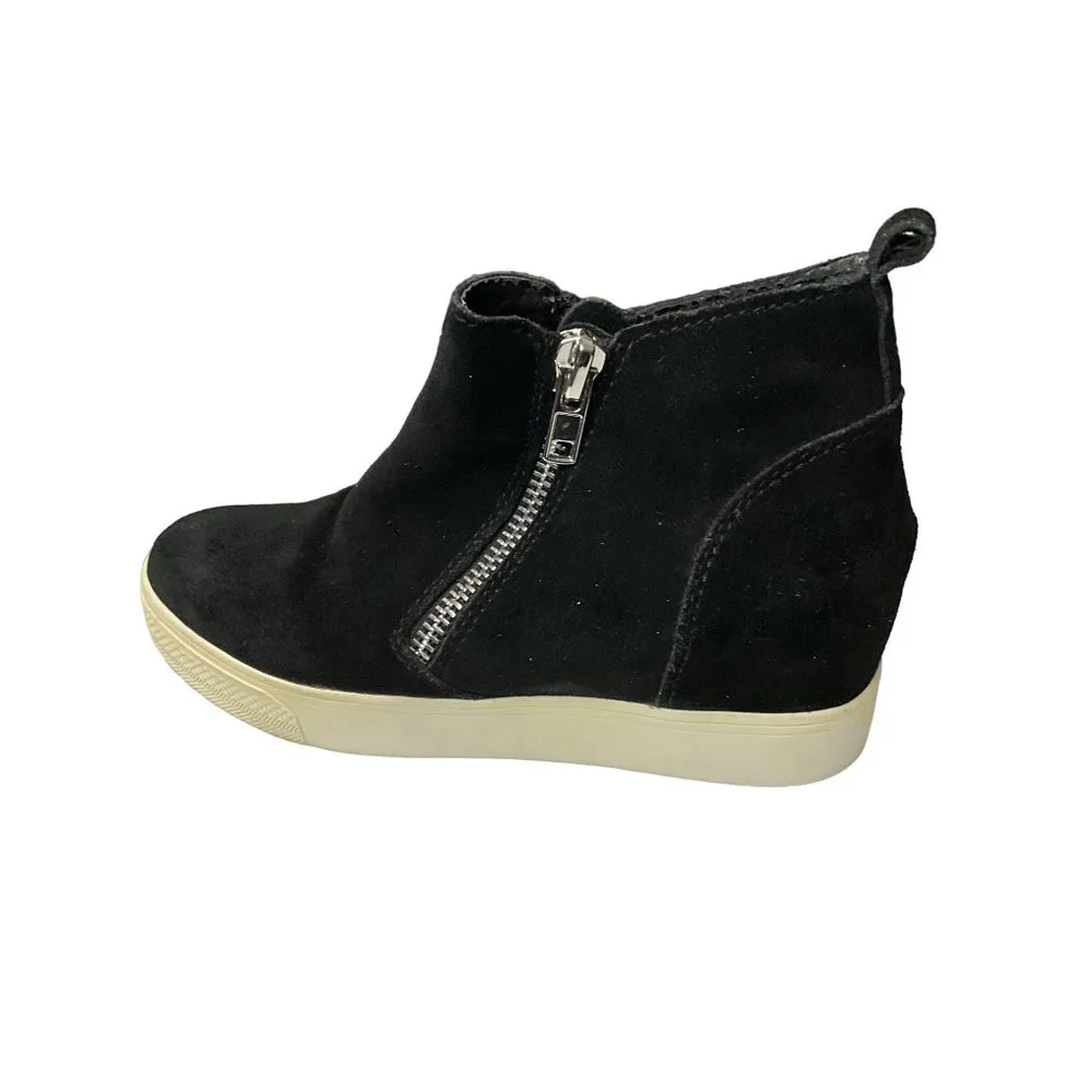 Steve Madden Black Ankle Boots double‎ zipper